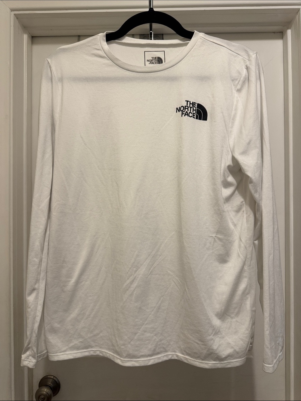 The North Face White Long Sleeve Logo Shirt